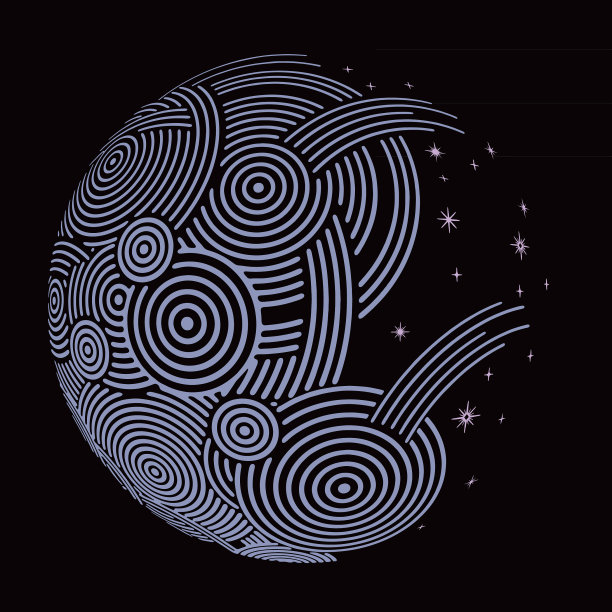 圆形图案和星星图片下载