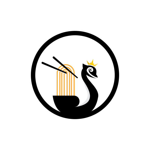 天鹅标志设计，鸭动物插图，公司品牌模板向量图片下载