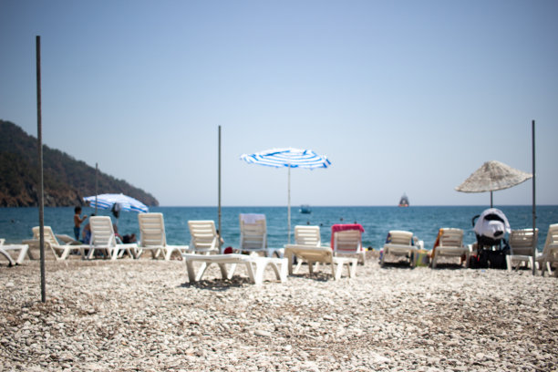 失焦沙滩夏天的样子图片下载