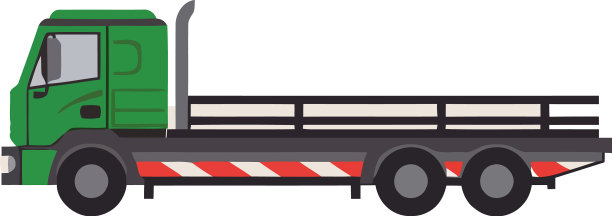 用卡车运送货物集装箱图片下载