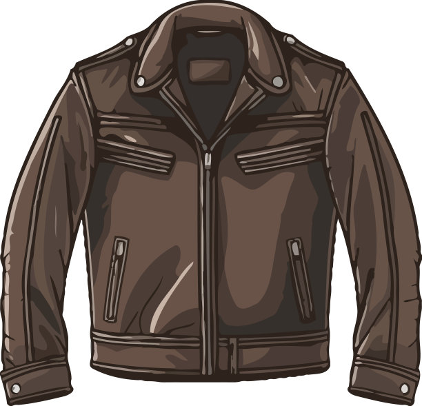 皮夹克是现代人的时尚图片下载