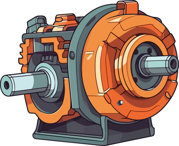钢厂的橙色机械图片下载