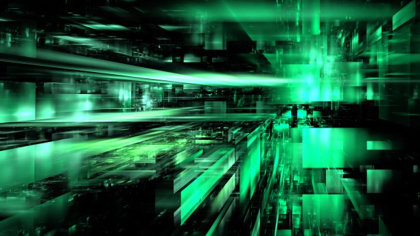 数字未来、人工智能、数据与信息处理。云技术，数字空间。三维渲染图片下载