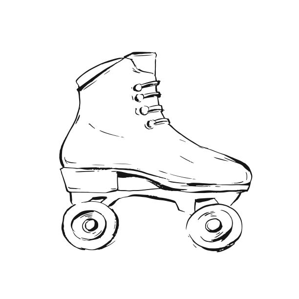 手绘矢量抽象创意插图与图形滚筒隔离在白色背景上。不寻常的时尚夏季时间概念标志。设计元素为保存日期，生日，婚礼。图片下载