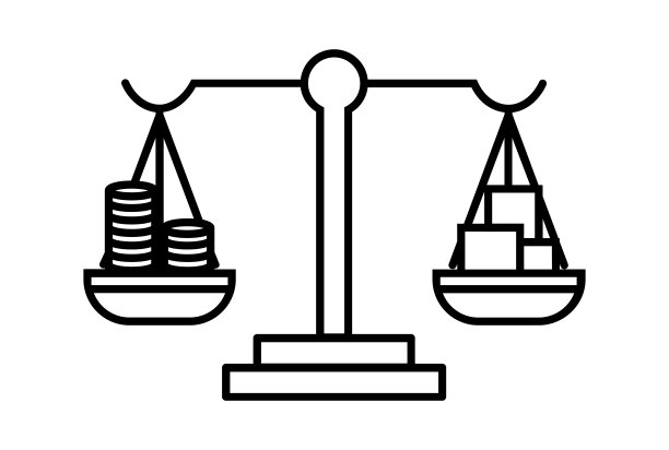 天秤座电子商务图标艺术平面购物符号网上商店黑色标志艺术品图片下载