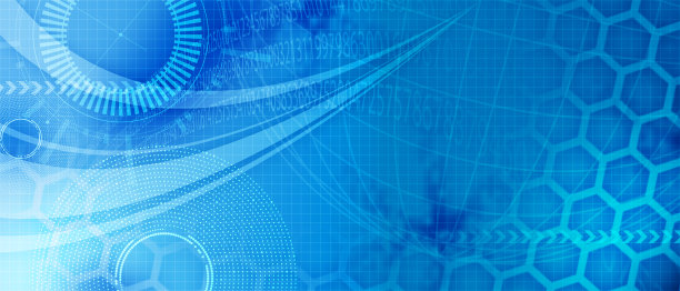 一组抽象的技术网页横幅图片下载