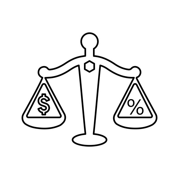 税务法律图标.线条轮廓设计图片下载