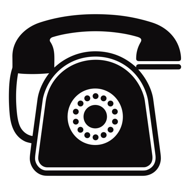 旧电话复古风格矢量插图图标平面风格孤立的背景图片下载