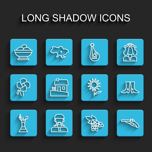 纪念碑人物碗枪支房屋向日葵图标图片下载