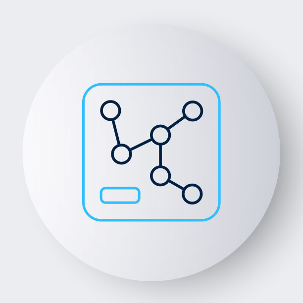 线路铁路地图图标孤立的白色背景。色彩缤纷的轮廓概念。向量图片下载