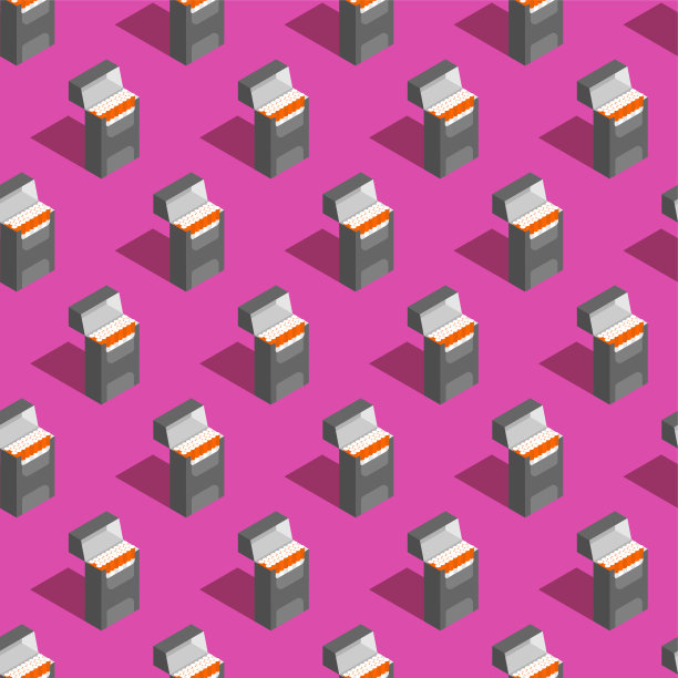 烟盒图案无缝。香烟的背景图片下载