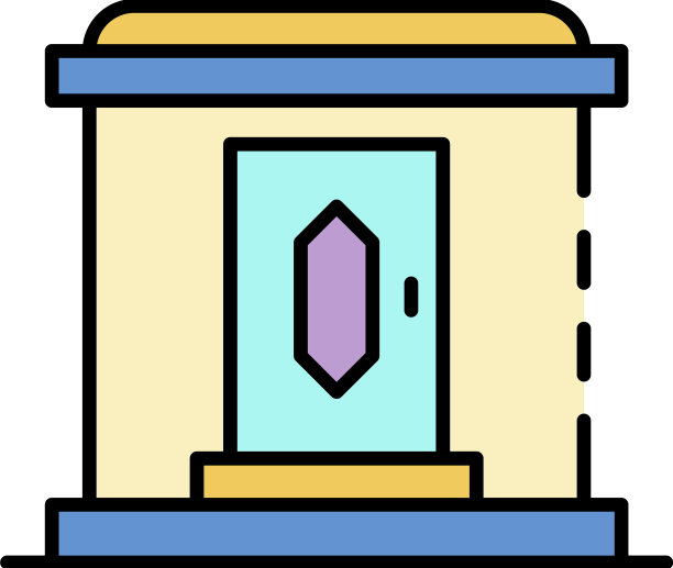 书街商店图标颜色大纲图片下载