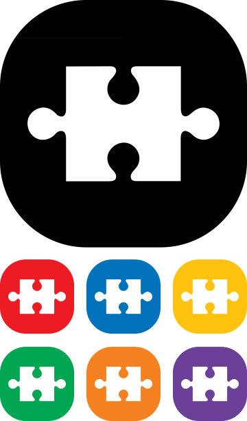 拼图图标集图片下载