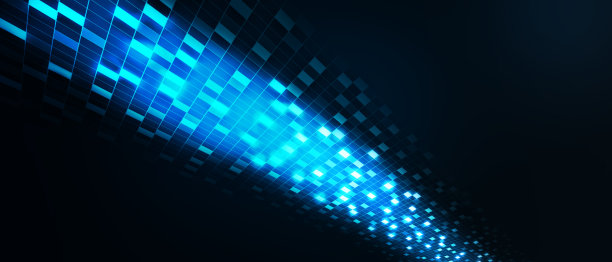 一组抽象的技术网页横幅图片下载