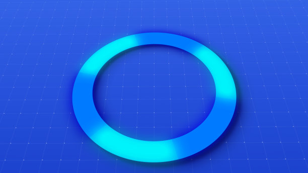 简单和干净的加载动画与数字点网格移动在bg。现代未来的高科技装载bg。Hud元素数据处理加载动画蓝绿色。插图。图片下载