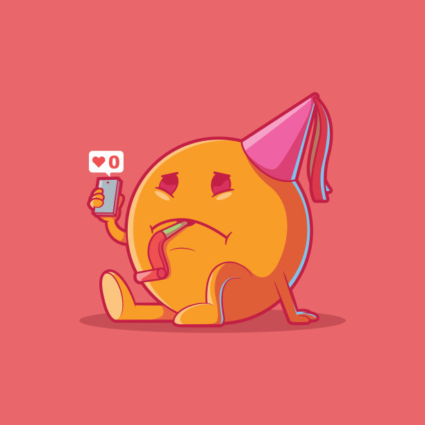 表情符号字符独自自拍矢量插图。图片下载