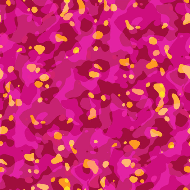 无缝图案，抽象的彩色紫色与黄色点插图，用于纺织品，服装，文具，包装纸，壁纸图片下载