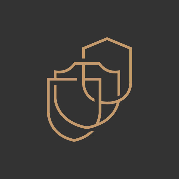 屏蔽标志，防病毒保护安全矢量，简单的游戏标志屏蔽设计图片下载