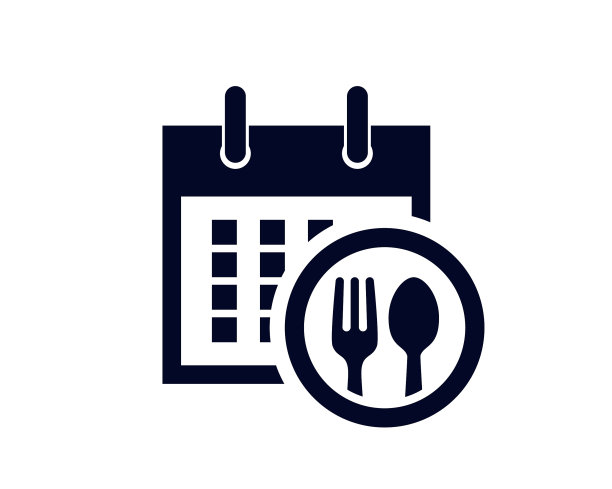 每个月的日历日期，定时提醒，勺子和叉子图片下载