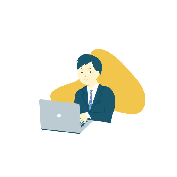 一个男人愉快地操作着一台笔记本电脑图片下载