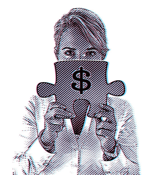 女性和财务的不确定性与故障效应图片下载