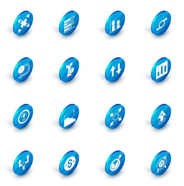 设置饼图信息图，图形，图表，图表，箭头，数字速度计和图标。向量图片下载