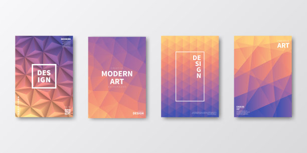 宣传册模板排版，紫色封面设计，商业年报，传单，杂志图片下载