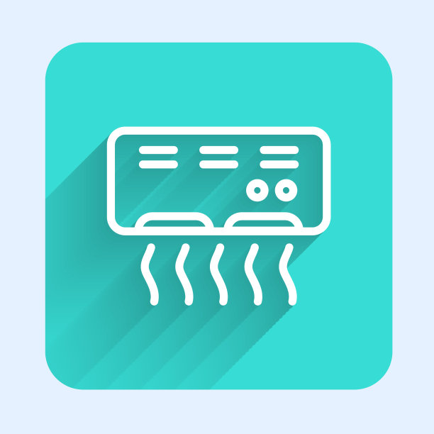 空调图标白线隔离用长图片下载