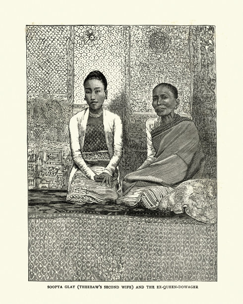 苏比娅·格雷和19世纪的缅甸太后图片下载