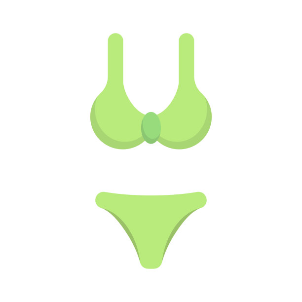 比基尼图标设计模板矢量插图图片下载
