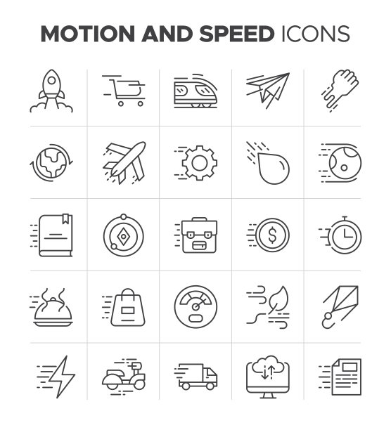 运动和速度图标-快速，运动，运动和更多的符号图片下载