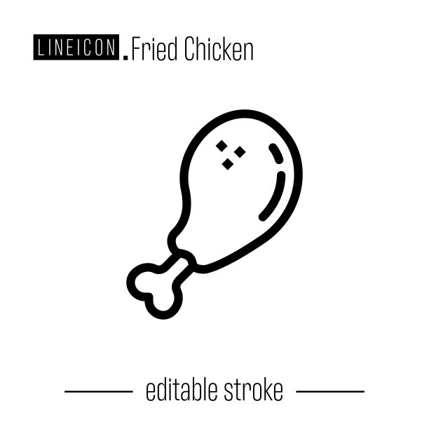 炸鸡线图标图片下载