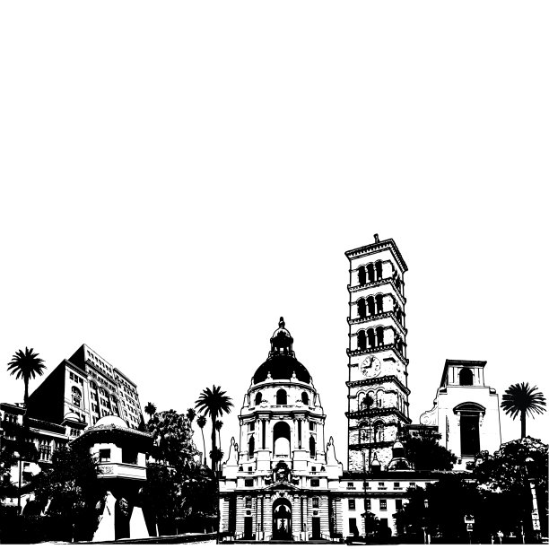 帕萨迪纳加州旅游城市景观图片下载