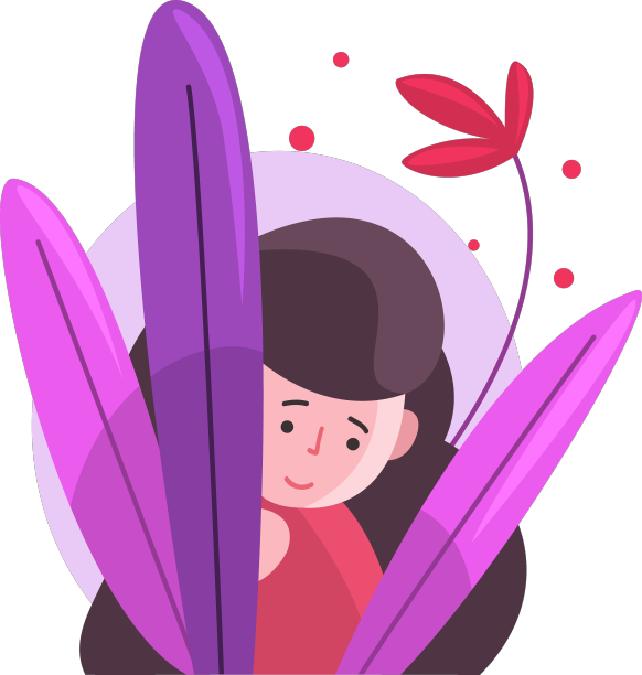 可爱的长发黑发女孩藏起来偷看图片下载