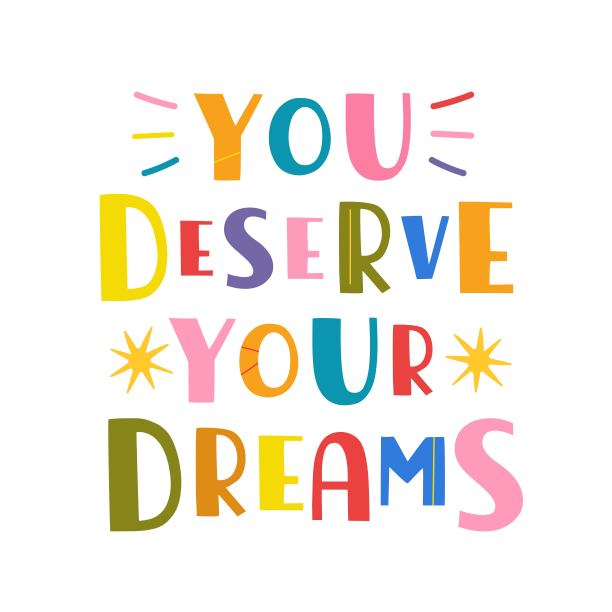 矢量插图与字母引用。你值得拥有梦想。图片下载