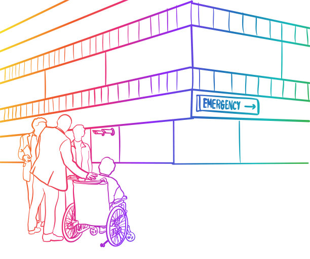 虹外急救医院大楼图片下载