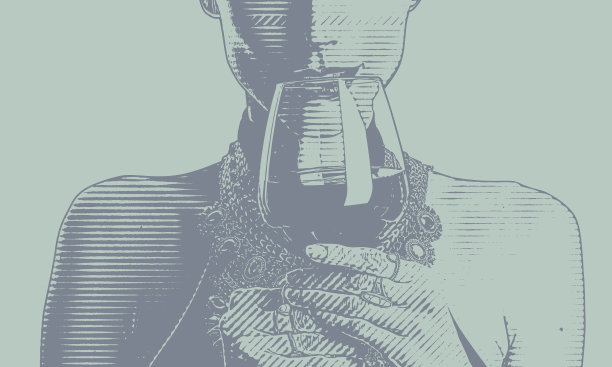 美丽的女人喝葡萄酒的特写图片下载