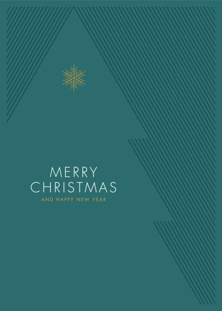 贺卡与风格的圣诞树。图片下载