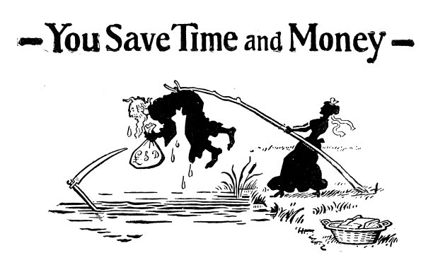 来自英国杂志的古董图片:节省时间和金钱图片下载