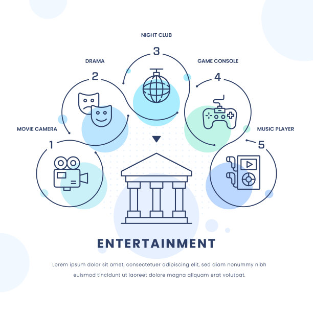 娱乐信息图表设计图片下载