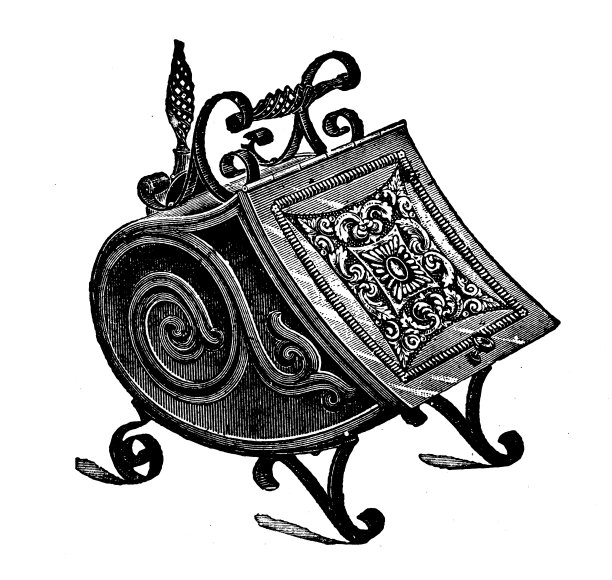 来自英国杂志的古董图片:煤花瓶图片下载