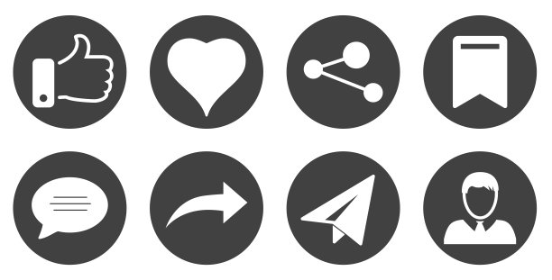 社交媒体图标图片下载