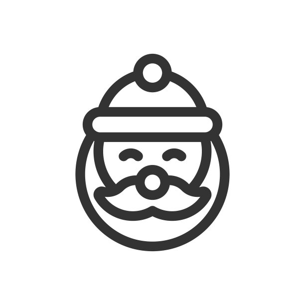 圣诞老人线矢量图标。可编辑的中风。像素完美。移动和网络。图片下载