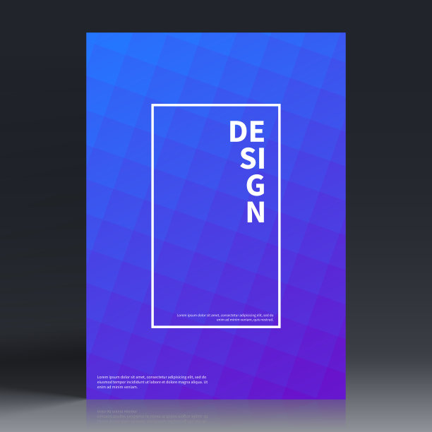 宣传册模板排版，蓝色封面设计，商业年报，传单，杂志图片下载