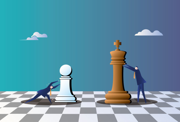 不同层次的竞争，商业挑战。图片下载