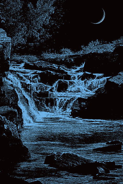 河流的急流和瀑布图片下载