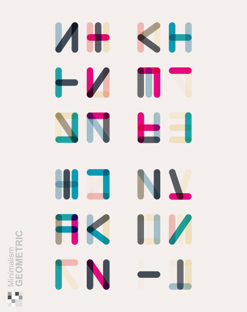 颜色条纹风格几何极简主义图案背景图片下载