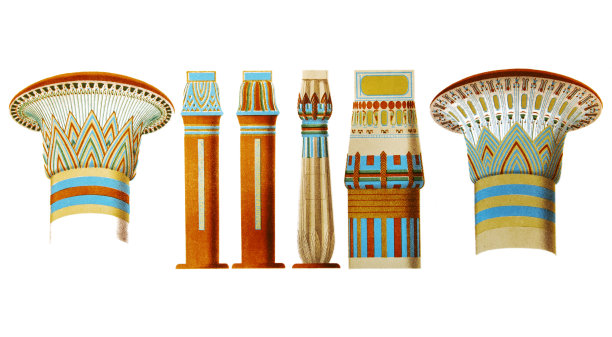 卡纳克大神庙的柱子图片下载