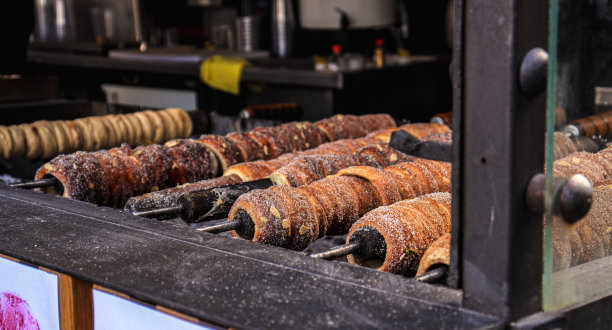 Trdelnik是布拉格著名的美食图片下载