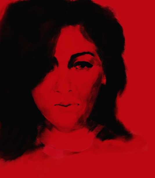 中年妇女的黑白肖像图片下载